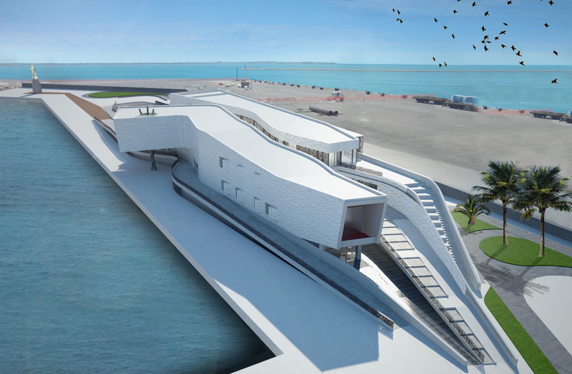 Falanto Port Service Center rendering